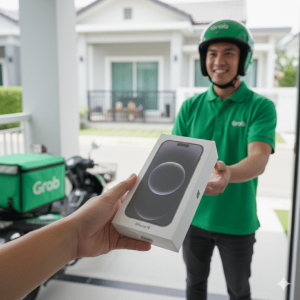 ส่งเครื่องผ่าน Grab จำนำ iPhone 16