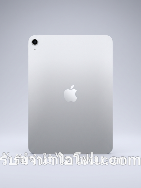 iPad สีเงินแสดงด้านหลัง เหมาะใช้ประกอบบทความเรื่องการรับจำนำ iPad